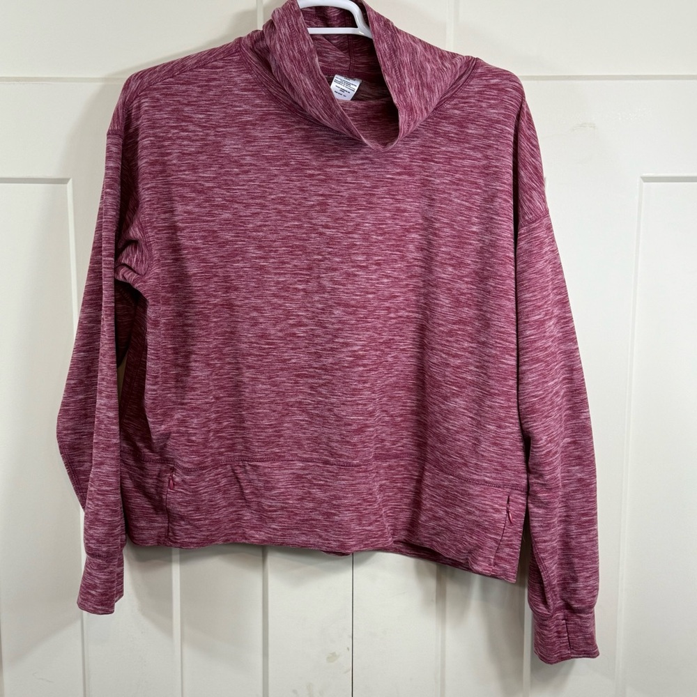 Avia Women's Maroon Cowl Neck Sweater‎